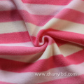 100 Polyester Customized Color Soft and Stretchy Stripes Pattern Aop Polar Fleece Fabric for Clothing